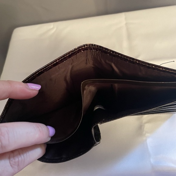 Vintage Lord Buxton Saddle Cowhide Bifold Leather Unisex Card Case Wallet USA - Picture 11 of 15